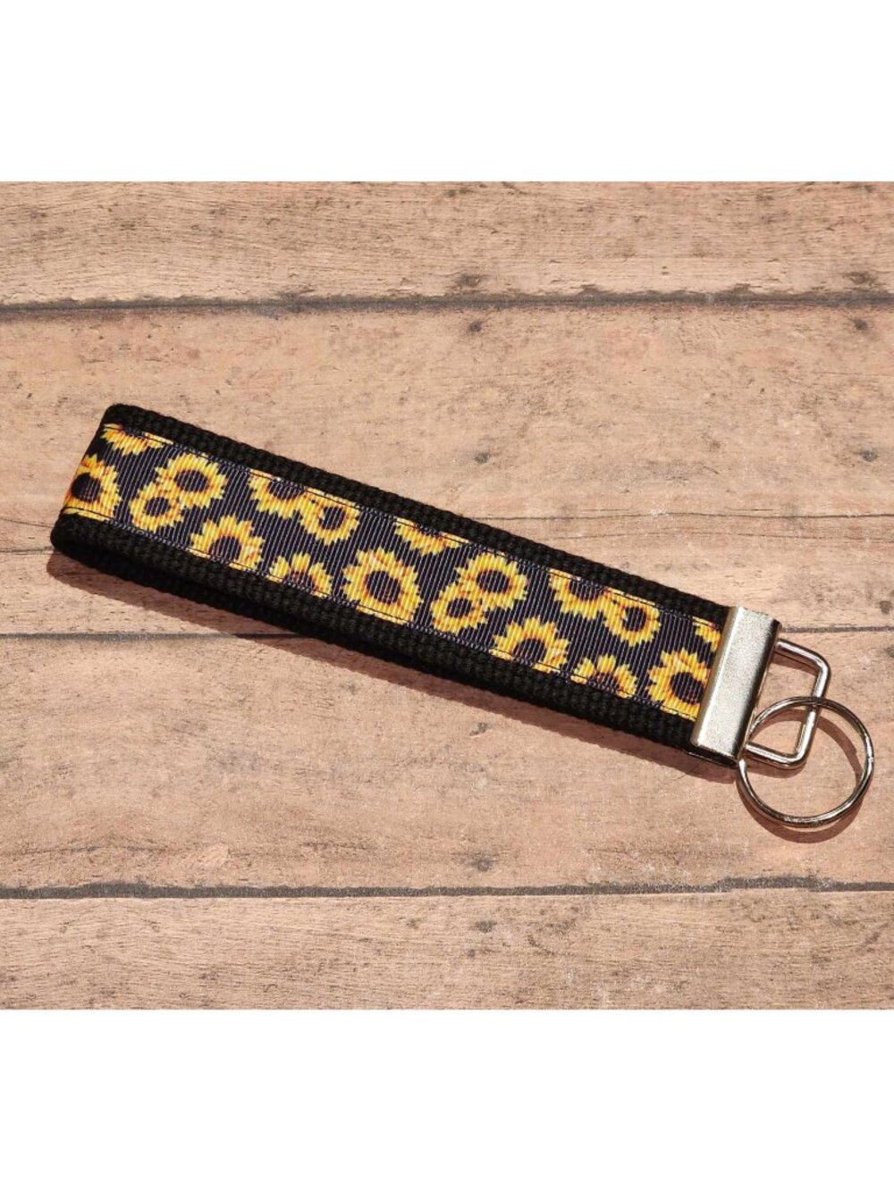Sunflower Wristlet Keyfob / Keychain